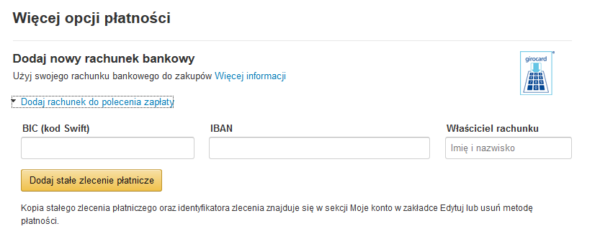 Metody płatności Amazon Prime